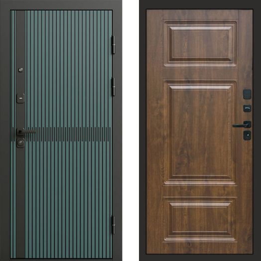 Входная дверь Termo-door Граунд velutto verde - Лион Дуб