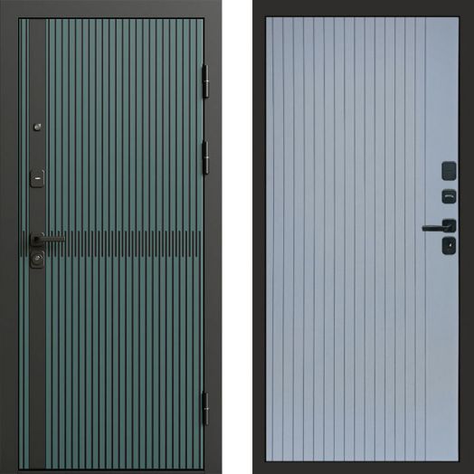 Входная дверь Termo-door Граунд velutto verde - FLAT Грей софт