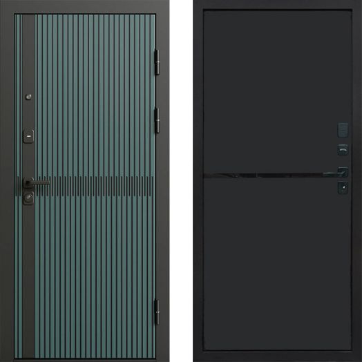 Входная дверь Termo-door Граунд velutto verde - Нео Black