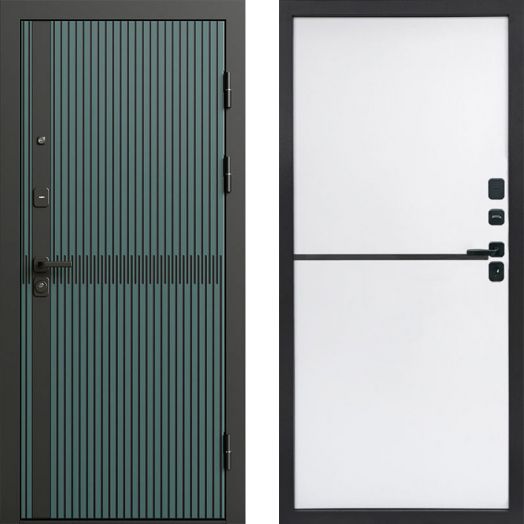 Входная дверь Termo-door Граунд velutto verde - Нео White