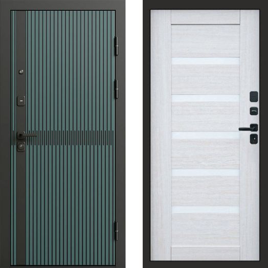 Входная дверь Termo-door Граунд velutto verde - Царга Лиственница