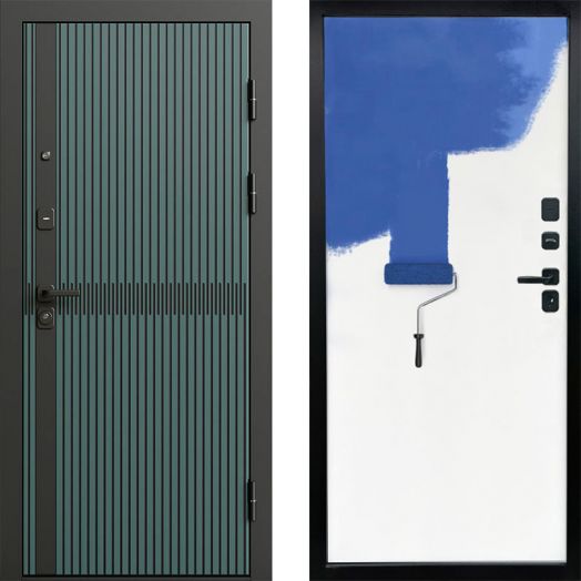 Входная дверь Termo-door Граунд velutto verde - Грунт под покраску