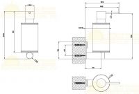 Gessi 316 Диспенсер для жидкого мыла 54713239 сталь браш схема 2