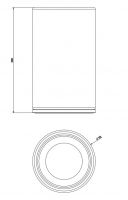 Gessi 316 Стакан 54731239 сталь браш схема 2