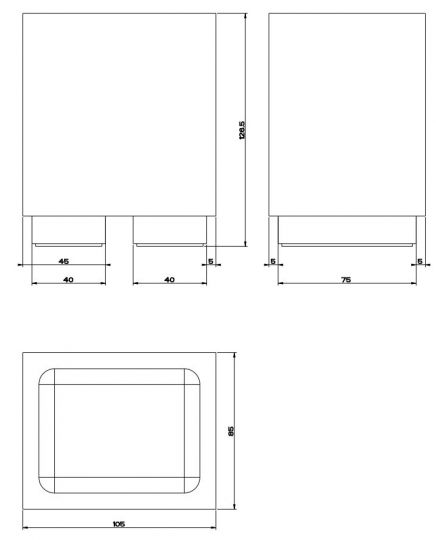 Gessi Rettangolo Стакан 20831031 хром схема 2 Gessi Rettangolo Стакан 20831031 хром схема 2