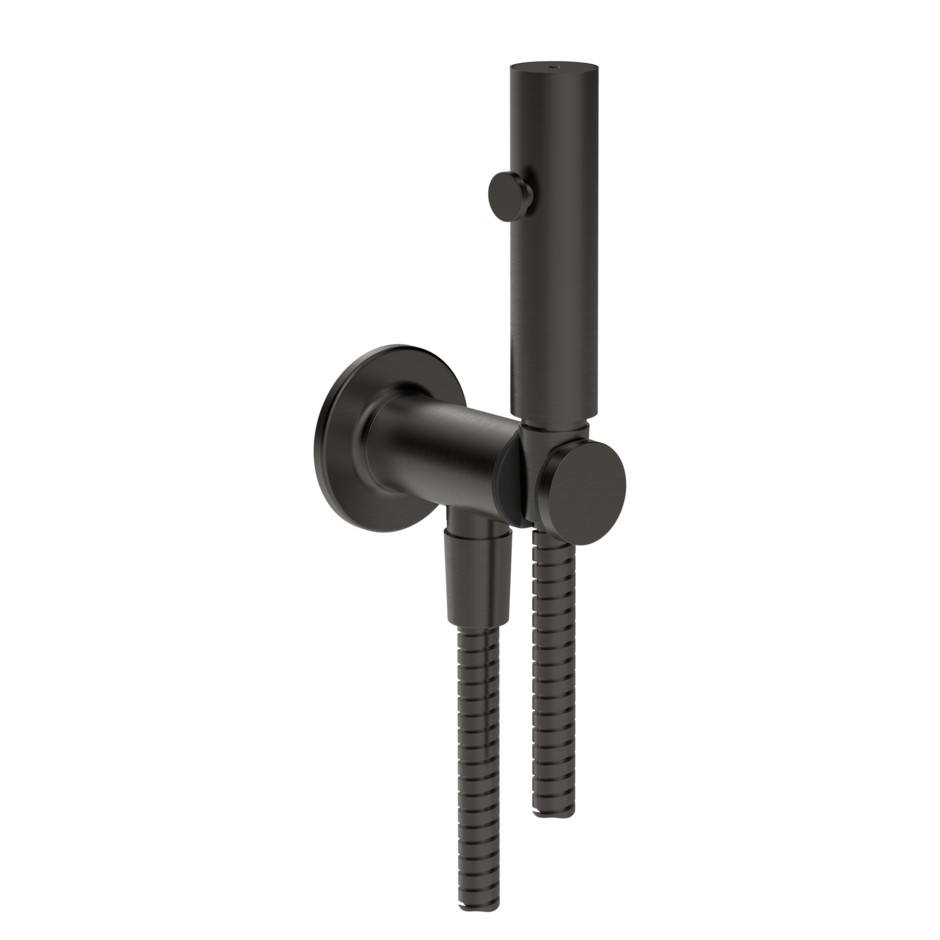Изображение Гигиенический душ Gessi Inciso Total Look без смесителя 58153707 black metal brushed