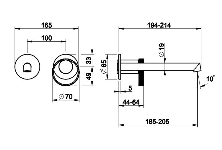 Смеситель для раковины Gessi Anello 63383031 хром ФОТО