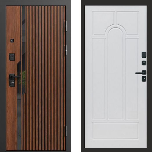 Входная дверь Termo-door Флекс Дуб - Арка Белое дерево