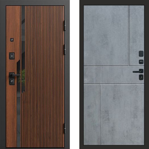 Входная дверь Termo-door Флекс Дуб - Горизонт Бетон темный