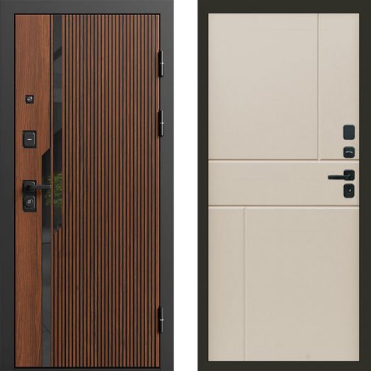 Входная дверь Termo-door Флекс Дуб - Горизонт Слоновая кость