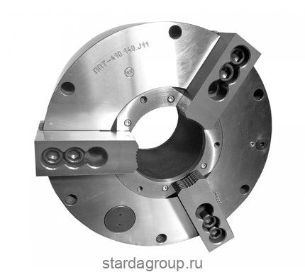 Полый токарный патрон для обработки труб со встроенным пневмоприводом ППТ-410.140