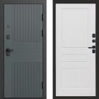 Входная дверь Termo-door Селект Графит - Классика Белое дерево