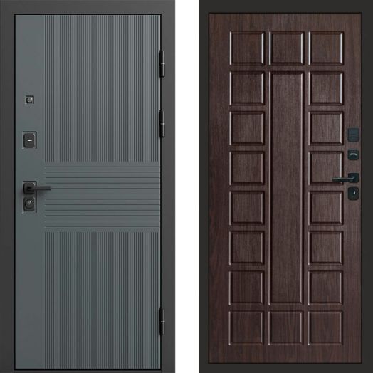 Входная дверь Termo-door Селект Графит - Престиж Венге