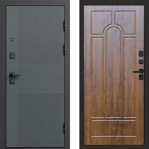 Входная дверь Termo-door Селект Графит - Арка Дуб