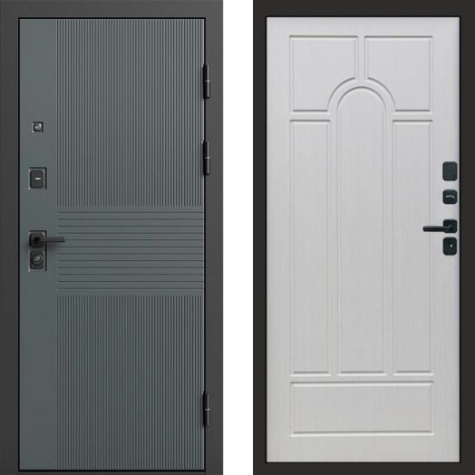 Входная дверь Termo-door Селект Графит - Арка Лиственница