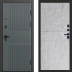Входная дверь Termo-door Селект Графит - Горизонт Бетон светлый