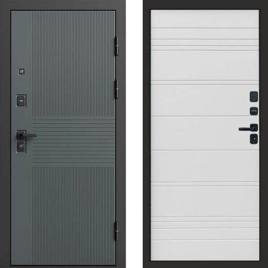Входная дверь Termo-door Селект Графит - White Line