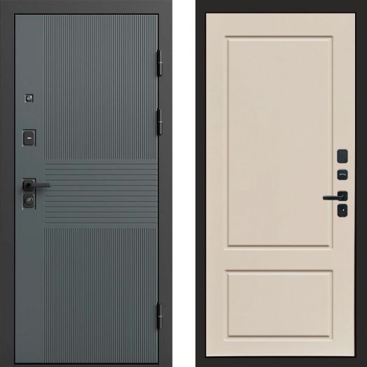 Входная дверь Termo-door Селект Графит - Марсель Слоновая кость