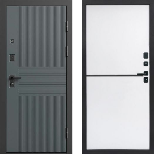 Входная дверь Termo-door Селект Графит - Нео White