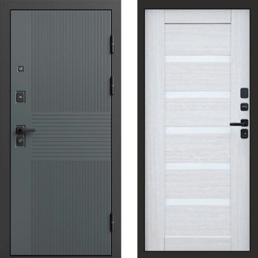 Входная дверь Termo-door Селект Графит - Царга Лиственница