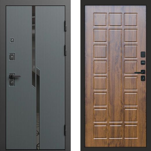 Входная дверь Termo-door Прайм Графит - Престиж Дуб