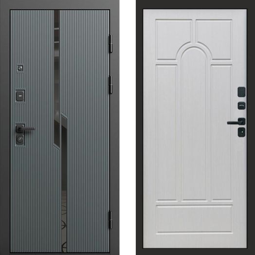 Входная дверь Termo-door Прайм Графит - Арка Лиственница