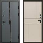 Входная дверь Termo-door Прайм Графит - Горизонт Слоновая кость