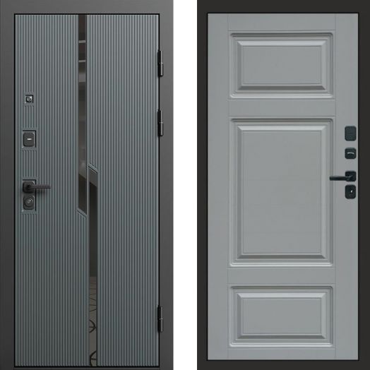 Входная дверь Termo-door Прайм Графит - Лион Грей софт