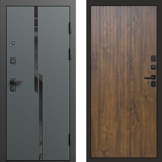 Входная дверь Termo-door Прайм Графит - FLAT Дуб