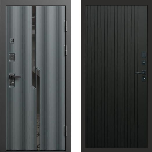 Входная дверь Termo-door Прайм Графит - FLAT Черный кварц