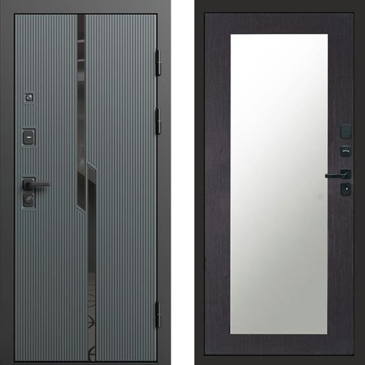 Входная дверь Termo-door Прайм Графит - Зеркало триумф Венге