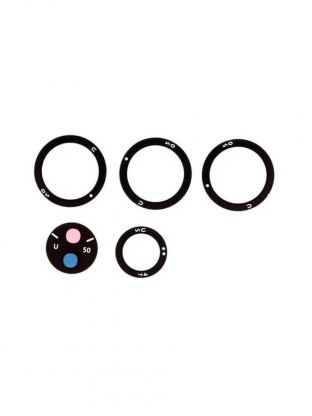 Стекло камеры (линза, объектив) для Samsung Galaxy S21 Ultra (G998B) (комплект 5шт)