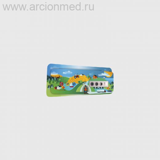 Консоль настенная медицинская с декоративными панелями КН-04-АльтН 1.8.