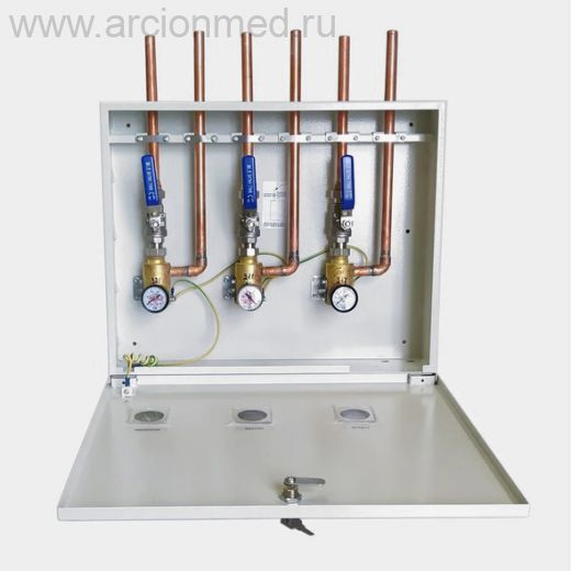 Коробка контрольно-отключающая на 3 газа