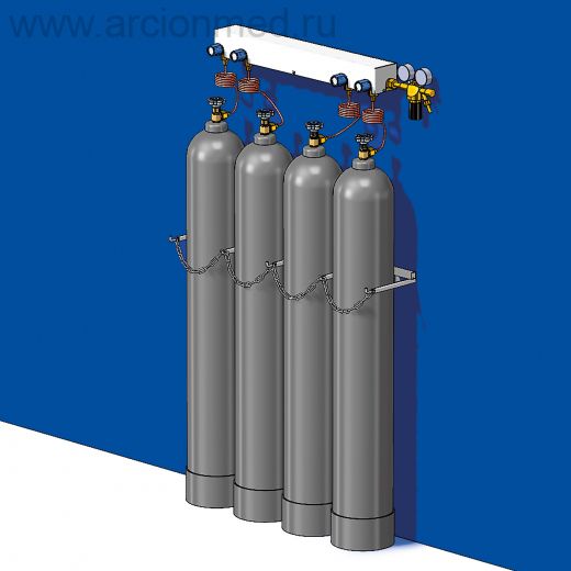 Рампы разрядные газовые с ручным управлением одноплечевые РРГМ-Р