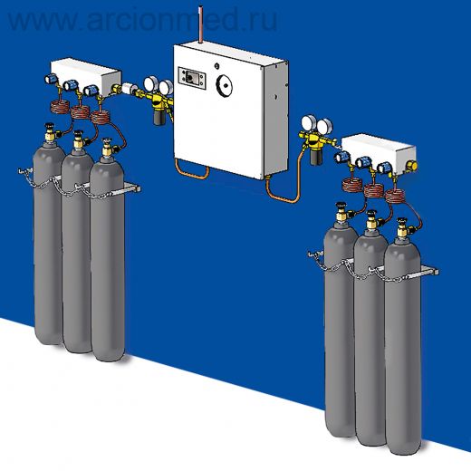 Рампы разрядные газовые двухплечевые