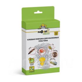 Ловушка клеевая для комнатных цветов 12шт.  NADZOR
