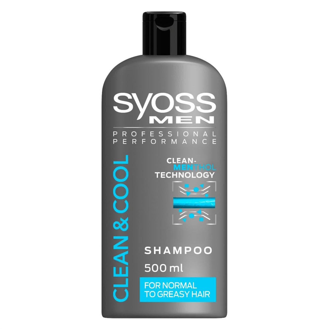 Шампунь Syoss Men Clean & Cool для нормальных и жирных волос 500 мл