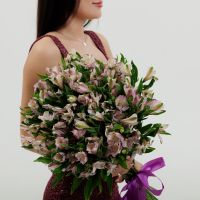Монобукет из 25 альстромерий