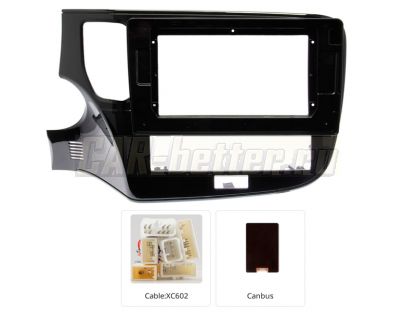 Рамка переходная и проводка Mitsubishi Outlander 3 2020-2022 для Ownice, Teyes, Mekede (OL-1573)