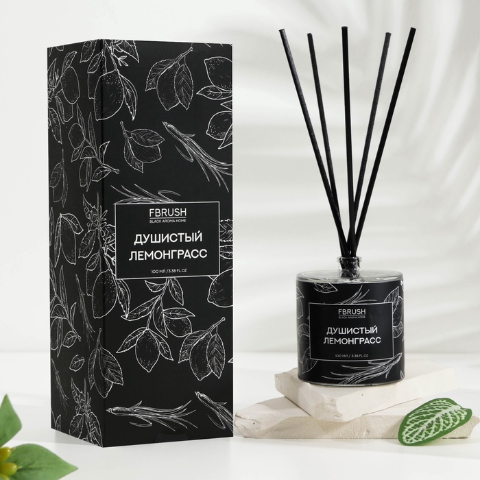 Диффузор ароматический BLACK AROMA HOME "Душистый лемонграсс", 100 мл