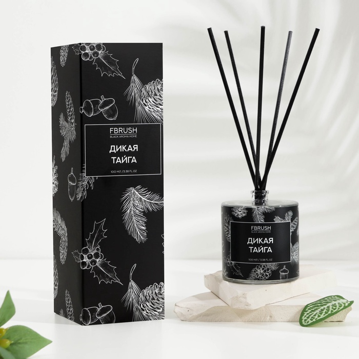 Диффузор ароматический BLACK AROMA HOME "Дикая тайга", 100 мл