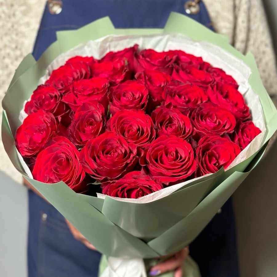 Красные розы от 21 шт