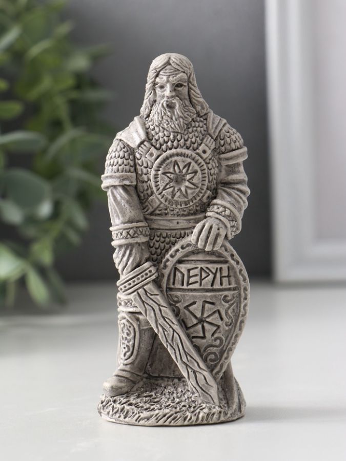 Фигурка славянский Бог «Перун» 11?5?4 см, серый