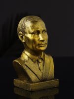 Бюст «Путин В.В.», 9?7?5 см, гипс под золото