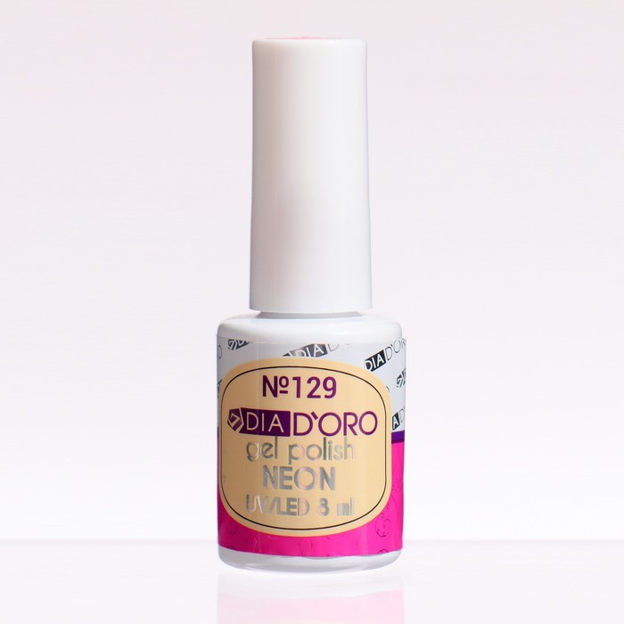 Гель-лак DIA D`ORO Classics Professional NEON №129, 8 мл.