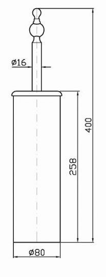 Zucchetti Agora classic ёршик ZAD455 схема 2