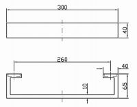 Zucchetti Aguablu полотенцедержатель ZAC420 схема 2