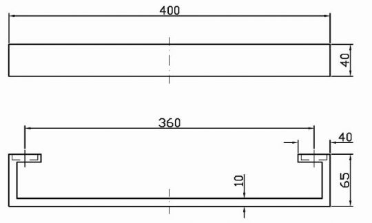 Zucchetti Aguablu полотенцедержатель ZAC421 схема 2