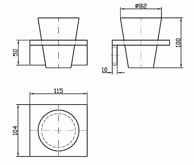 Zucchetti Aguablu стакан ZAC413